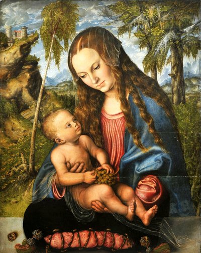 Madonna under the Fir Tree by Lucas Cranach the Elder